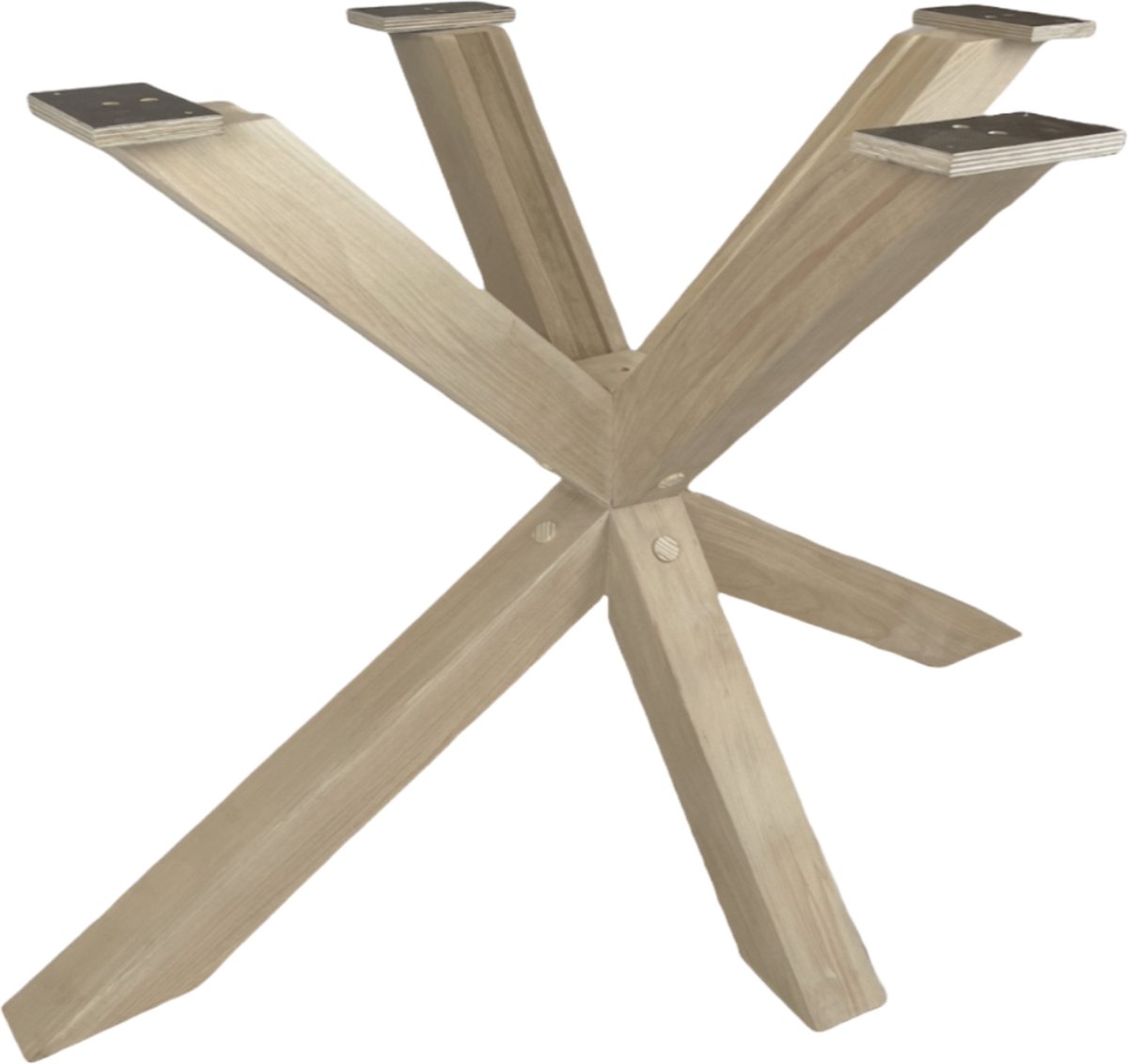 Blackwood Tafels Handgemaakte Massief Eiken Matrix Poot - 120x70 - Blank Eiken - Matrix Tafelpoot