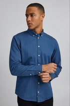 Casual Friday Heren Denim Overhemd – Anton BD LS Button Down Shirt – Lange Mouwen – Maat L