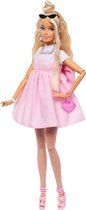Bol.com Barbie Deluxe Stijl - Pastelroze babydolljurk - Barbiepop aanbieding