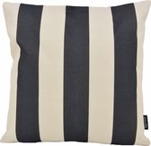 Housse de coussin Ela Stripe Zwart | 45 x 45 cm | Katoen/ Lin