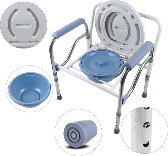 Potty Trainer, Toilet Trainer, Learning Potty with Stairs, Armrests, PU Padded, Non-Slip, Height Adjustable (Blue Purple