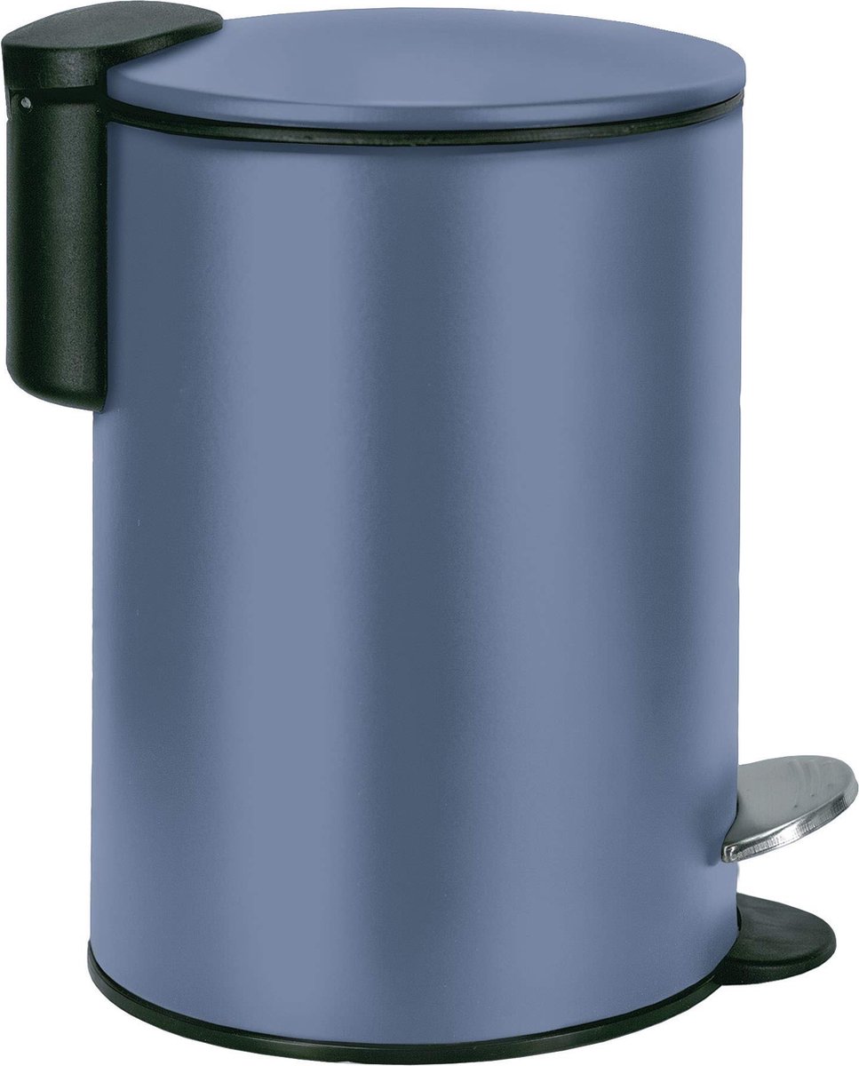 Goedkoopste Goodivery ® Kleine stijlvolle pedaalemmer met geruisloze sluiting en roestvrijstalen afwerking, 3 liter capaciteit