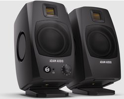 Adam Audio D3V Zwart - Actieve studio monitor set