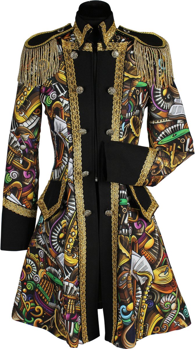 Thetru Carnavalsjas Dames - Brass Band Groen - Maat L