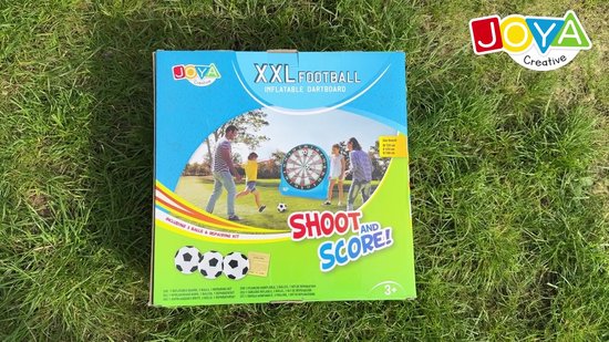 Voetbal Opblaasbaar Dartbord - spelpakketten - Buitenspeelgoed - Voetbal Spel - Inclusief 3 ballen en reparatie kit - Ideaal voor Feestjes en Evenementen - Joya Creative