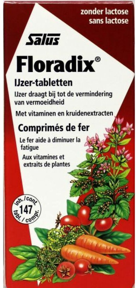 Floradix IJzer - 4 x 147 tabletten - Voordeelverpakking