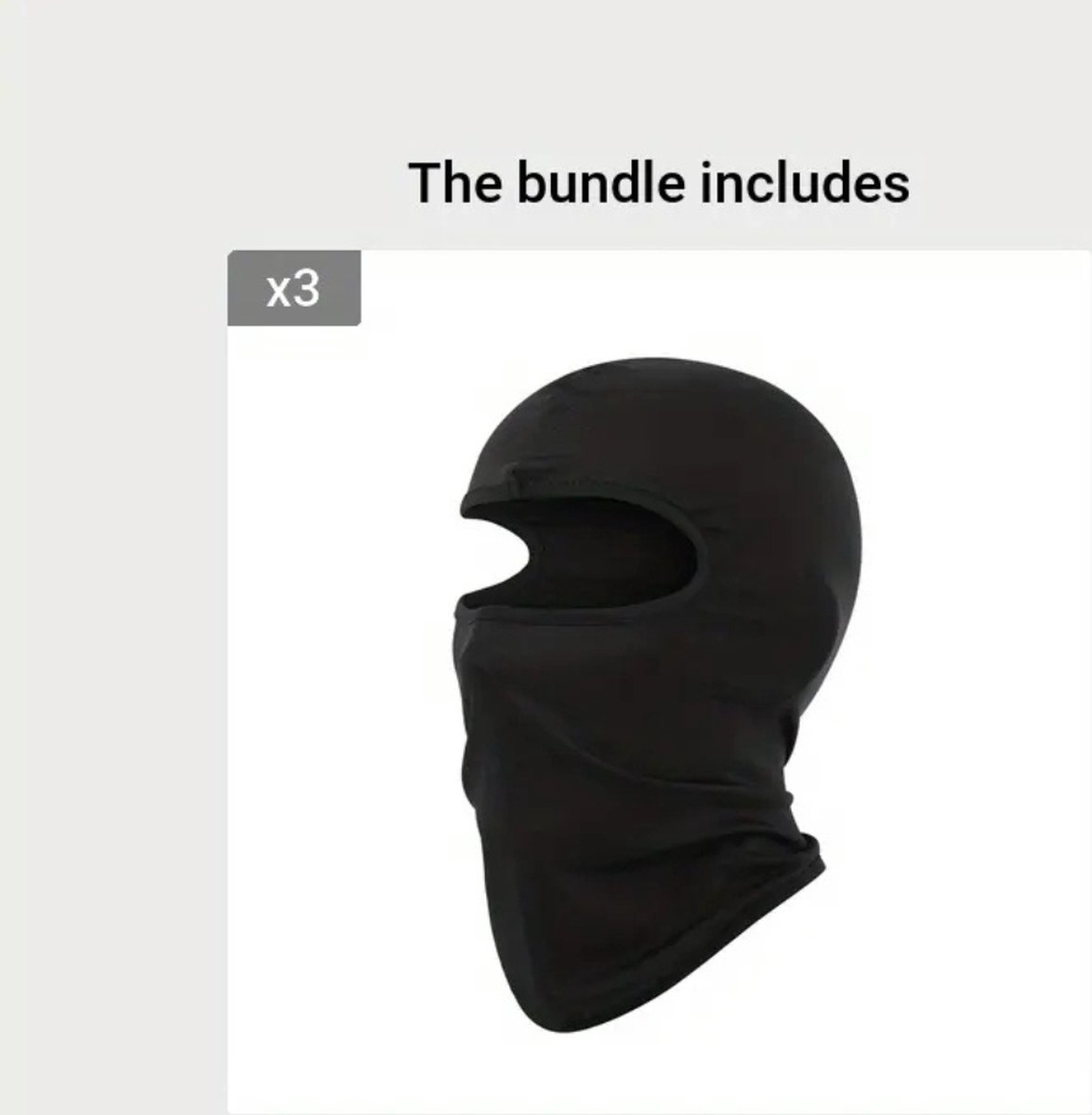 Livano Winter Masker Balaclava Ski Mask Ski Masker Bivakmuts Full Face Mask 3x Zwart