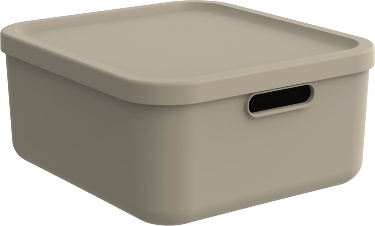 Rotho Albula Light - Opbergbox - 20 L - Cappuccino Meerkleurig