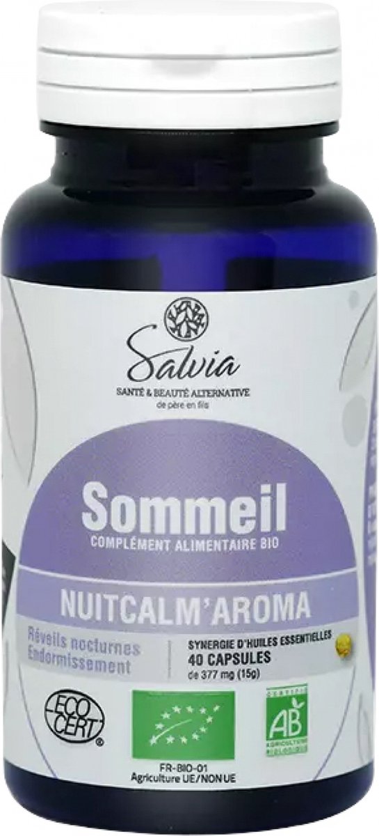 Salvia Nutrition Nuitcalm'Aroma Organic Sleep 40 Capsules