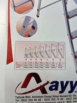 Bol.com Trapleer/Huishoudtrap 5+1 (6 treden) Ayyildiz Brand aanbieding