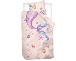 Snoozing Eleane Dekbedovertrek - Flanel - Eenpersoons - 140x200/220 cm + 1 sloop) - Multi