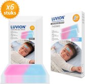 Bol.com LUVION® Thermo Cooling Gel Patch - Met koortsthermometer meting via het voorhoofd - Geschikt voor baby's kinderen en vol... aanbieding