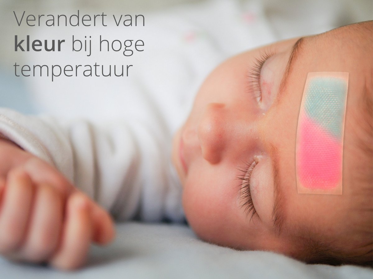 LUVION® Thermo Cooling Gel Patch - Met koortsthermometer meting via het voorhoofd - Geschikt voor baby's, kinderen en volwassenen — cadeau in Cadeau-ideeën - foto 3