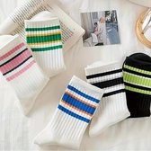 Chaussettes Trendy | 5 paire| Chaussettes Premium| Chaussettes Dames| Beaucoup de cercle| Motifs vibrants| Chaussettes de sport| Taille 36-41