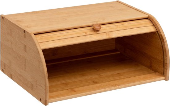Creative Home Houten Broodtrommel Wit | 40 x 27,5 x 18,5 cm ( /- 1cm) | Natuurlijk Beukenhout | Container met Roltop | Brooddoos voor Elke Keuken | Perfect voor Droogvoer Creative Home Houten Broodtrommel Wit | 40 x 27,5 x 18,5 cm ( /- 1cm) | Natuurlijk Beukenhout | Container met Roltop | Brooddoos voor Elke Keuken | Perfect voor Droogvoer