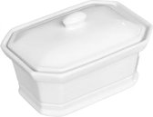 Terrine van Foie gras 17 cm Wit keramiek
