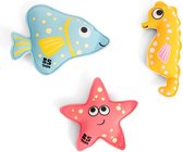 Bol.com BS Toys Opduikdieren Zwembad - Opduik Speelgoed vanaf 5 Jaar - Water Spel - Bad Speelgoed - Neopreen Diertjes - 3 Stuks aanbieding