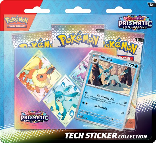 Pokémon Scarlet & Violet - SV08.5 - Prismatic Evolutions - Tech Sticker Glaceon - Pokémon Kaarten - Trading Cards