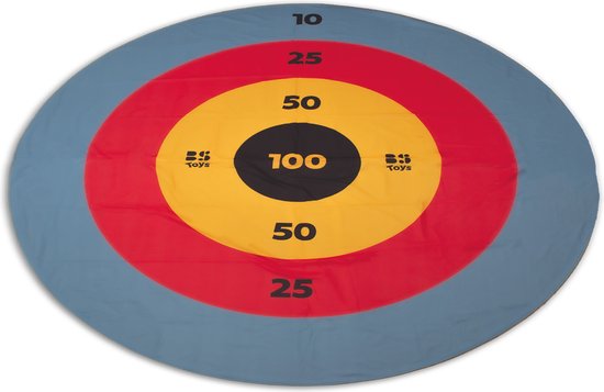 BS Toys Disc Deluxe Werpspel - Disc Gooien Spel - Frisbee - Kinderspeelgoed 1 tot 4 Spelers - Buitenspeelgoed - Werpspel kinderen - Gezelschapspellen kinderen - Cadeau kind - Spelletjes voor kinderen - Buiten speelgoed - Buitenspel - Buiten Spellen