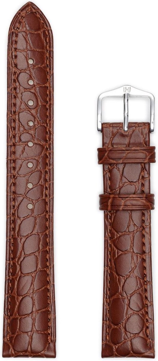 Hirsh Horlogeband - Aristocrat Bruin - Leer - 18mm