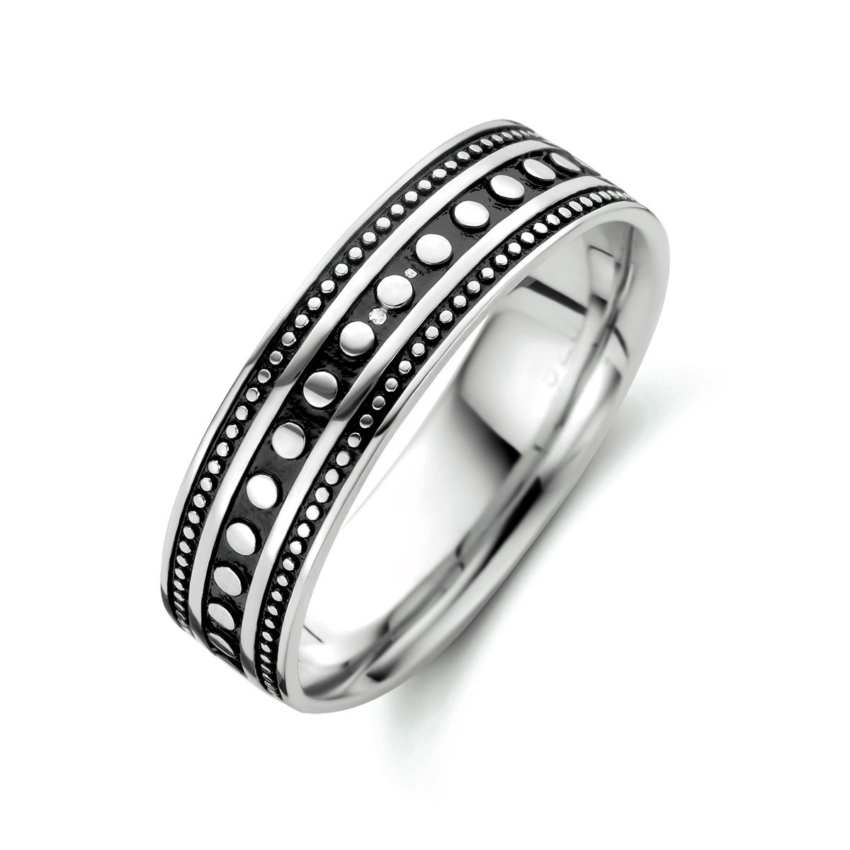 Zilver Geoxideerde Ring oxi 1101740 19.75 mm (62)