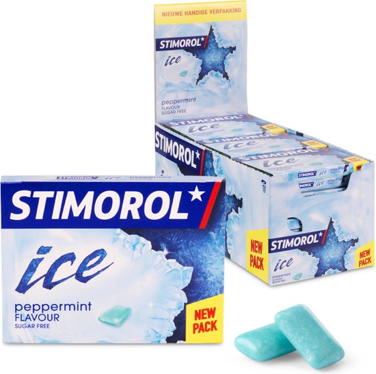 Stimorol Ice Peppermint - Kauwgom - Suikervrij - 1x27stuks
