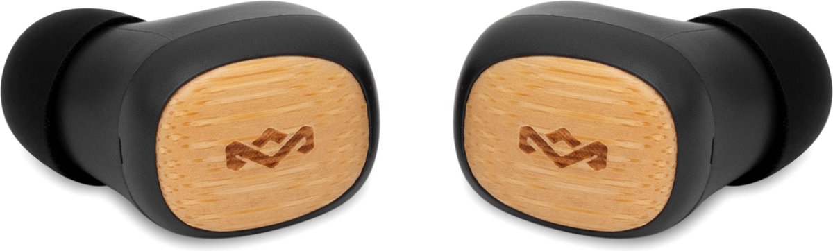 House of Marley Smile Jamaica TWS Draadloze oordopjes - Bluetooth - 14 uur Batterijduur - Met Microfoon - Oortjes Draadloos - Gemaakt van Duurzame Materialen - Zwart – foto 2