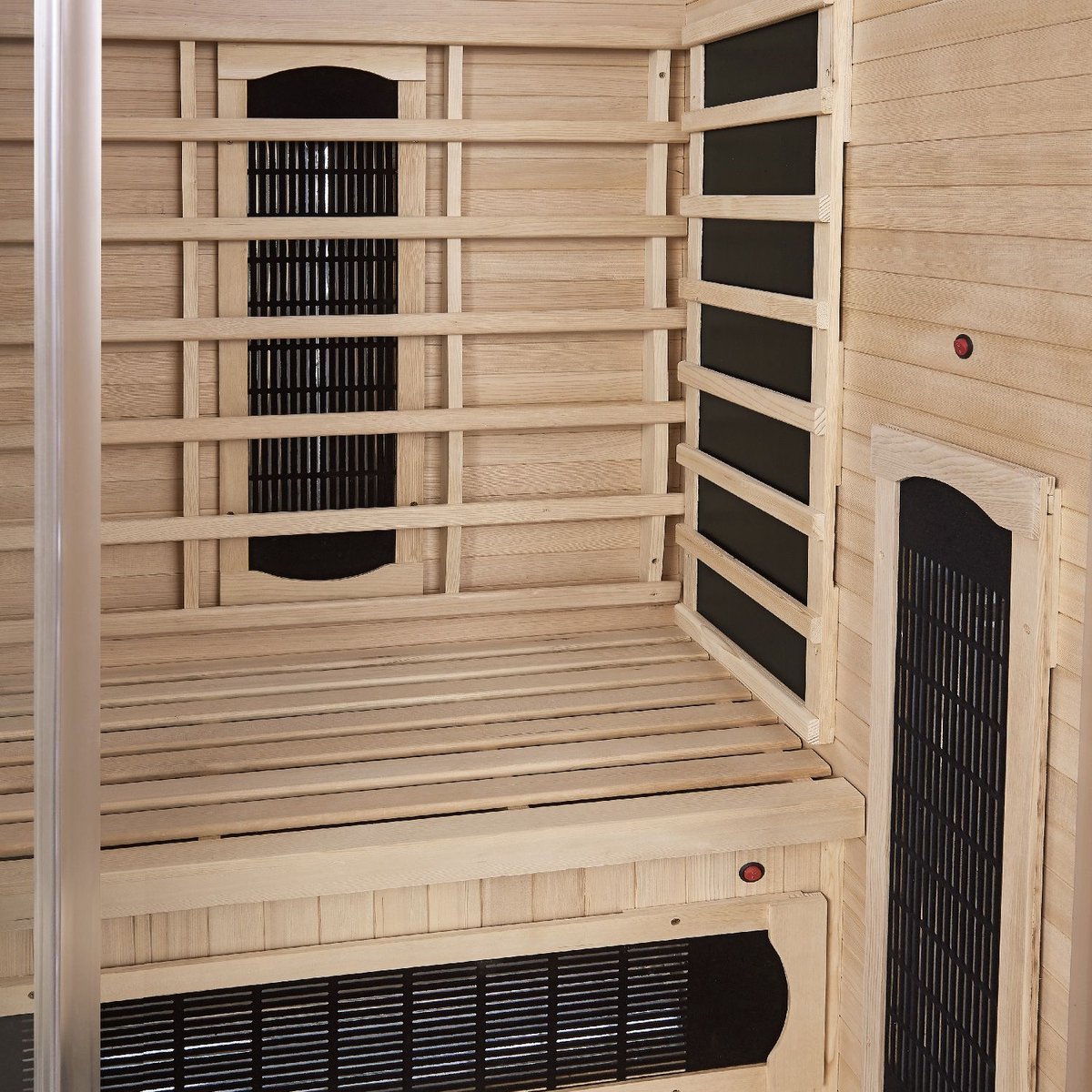 Infraroodcabine / Sauna Kiruna - 90x90x190 - Incl. LED & Bleutooth Radio thumbnail 4