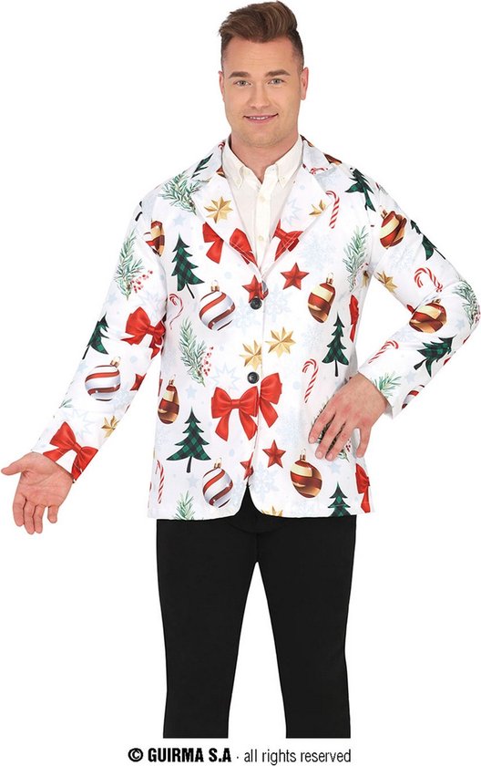 Guirma Déguisement Noël Nouvel An Veste de Noël Witte Noël