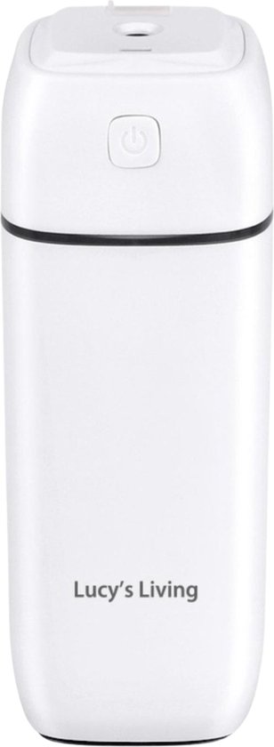 Lucy's Living SIEL Luchtbevochtiger + LED + Ventilator - 6 x 6 x 16 cm - 180 ml - gezondheid - planten - aroma - humidifier - nachtrust - slapen - woonkamer - slaapkamer - kinderkamer - humidifier