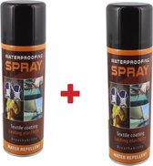 Impregneerspray meubelstof kleding en schoenen set van 2 - Waterdicht spray voor textiel - Waterafstotend - Waterafstotende spray - Impregneerspray - 600 ml impregneermiddel