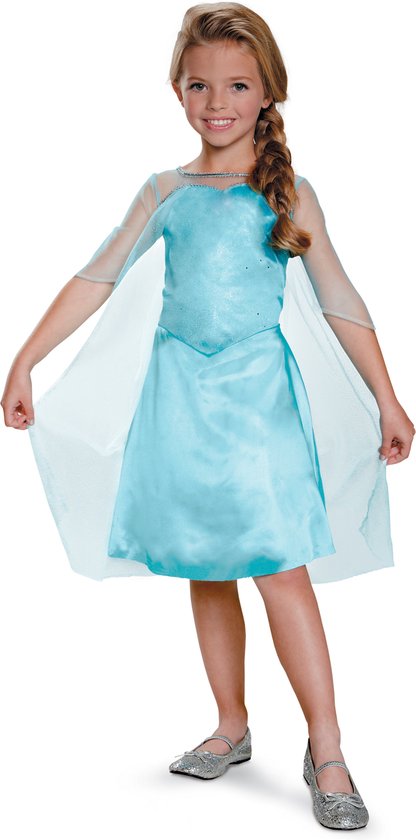 LOBTY Elsa 2-prinsessenjurk Met Accessoires – Paarse Maat 140, Ideaal Voor Verjaardag, Halloween Of Cosplay, Compleet Met Kroon En Toverstaf 4 miniatura