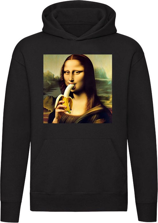 Mona Lisa Met Banaan Hoodie kunst grappig pijpen blow job