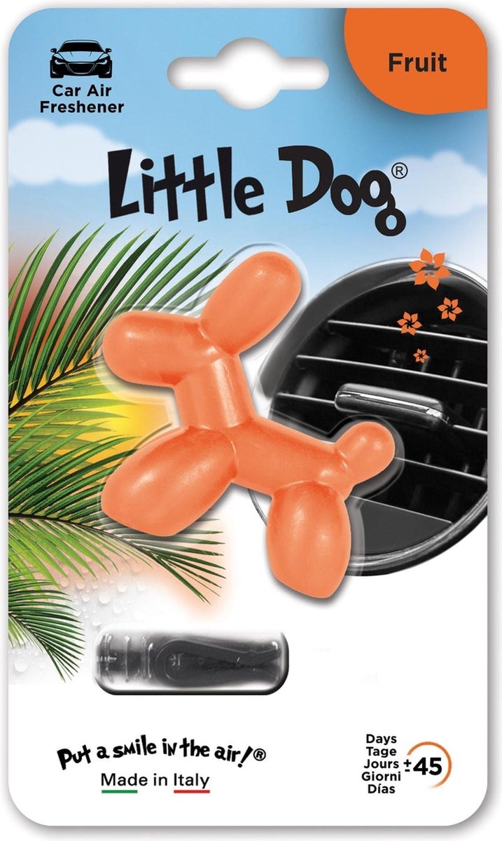 Little Dog autogeur - Fruit - 45 dagen - autoluchtverfrisser