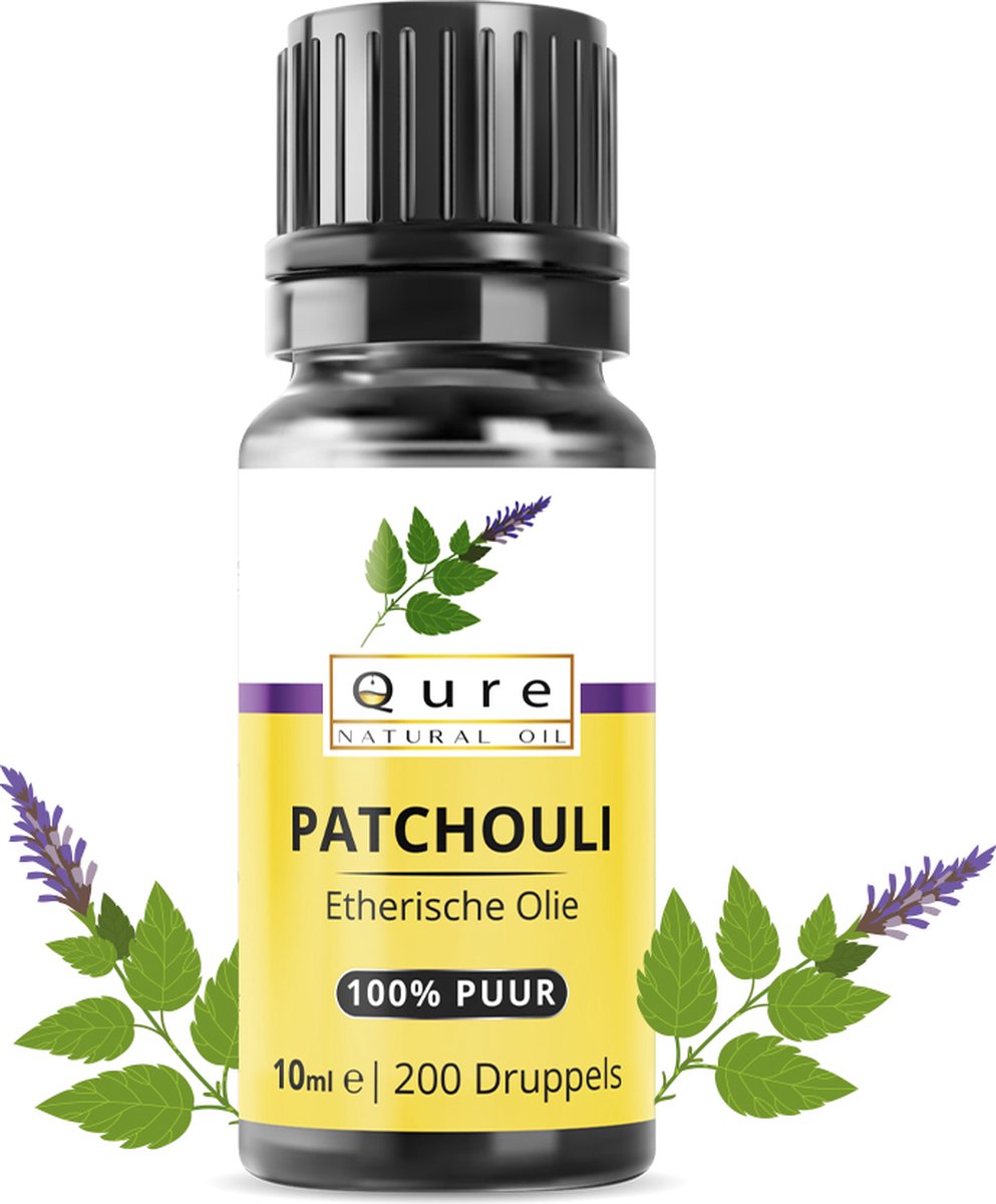 Goedkoopste Patchouli Olie 10ml | 100 Puur & Onbewerkt | Patchouli Olie voor Huid, Haar en Aromatherapie | Geurolie | Essential Patchouli Oil