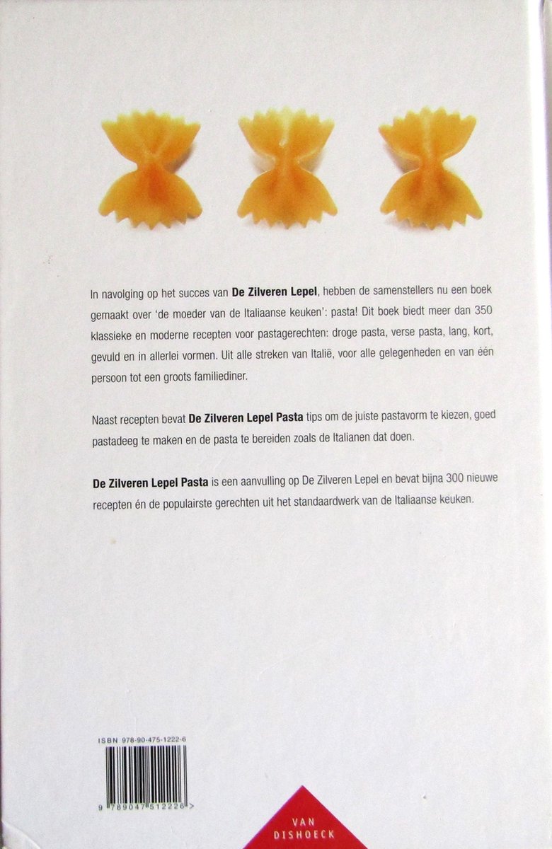 De zilveren lepel pasta - back cover