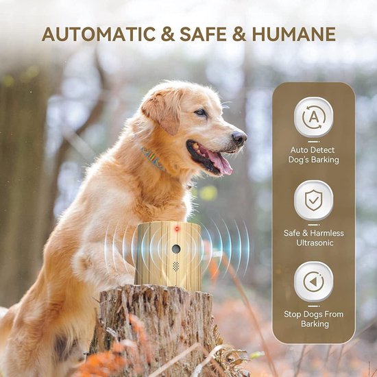 Aoikoy Ultrasone afweermiddel voor honden, afweermiddel voor buitenhonden, anti-blafcorrectie, oplaadbaar met 3 gevoeligheidsniveaus, bereik 15 m, veilig, IPX6 waterdicht Aoikoy Ultrasone afweermiddel voor honden, afweermiddel voor buitenhonden, anti-blafcorrectie, oplaadbaar met 3 gevoeligheidsniveaus, bereik 15 m, veilig, IPX6 waterdicht