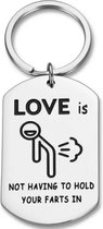 Giftpoint Grappige Sleutelhanger - Cadeau voor Vrouw - Cadeau voor Man - Valentijnscadeau - Kerstcadeau - Valentijn Cadeau - Sinterklaas Cadeau - Verjaardag Cadeau Vrouw - Moederdag Cadeautje - Verjaardag Cadeau Man - Jubileum Cadeau