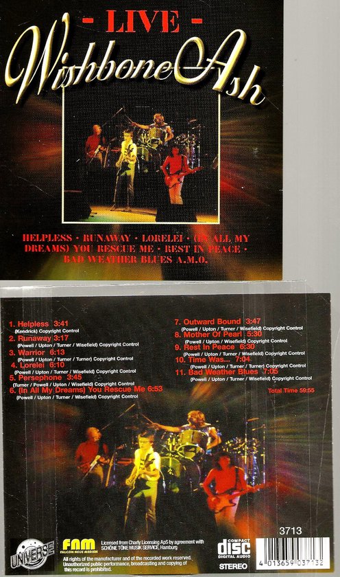 WISHBONE ASH - LIVE