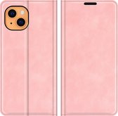 Coque pour iPhone 13 - Bookcase portefeuille de Luxe (fermeture magnétique) - Rose - Étui pour téléphone portable - Étui de téléphone Convient pour : iPhone 13