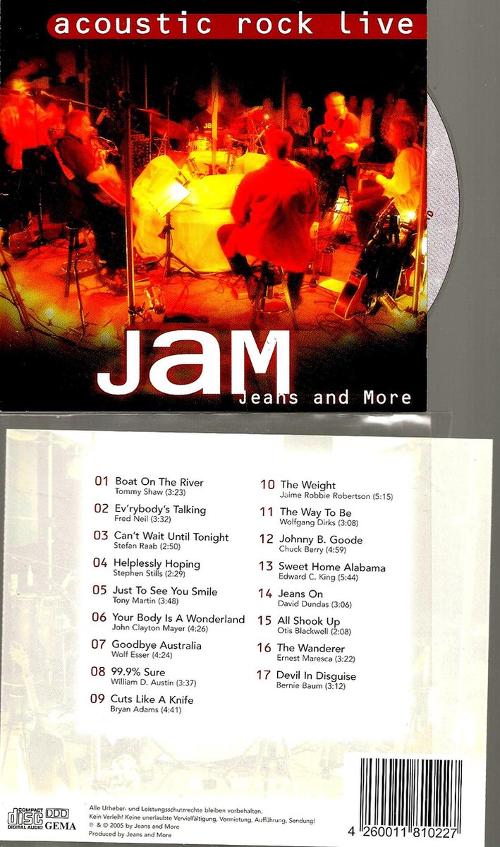 JAM - JEANS AND MORE ACOUSTIC ROCK