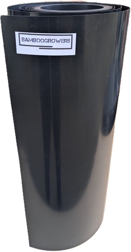 10 meter wortelbegrenzer HDPE 64cm x 1mm voor woekerende bamboe, grassen, hagen en onkruid