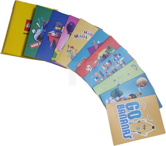 LEGO Verjaardagskaarten Set (10 stuks)