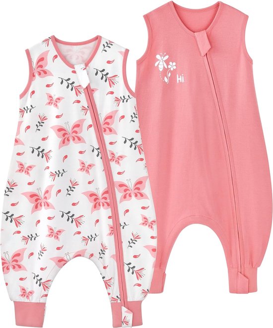Babyslaapzak van luchtig katoen met afneembare mouwen - WIT - 30.00€ - Kiabi