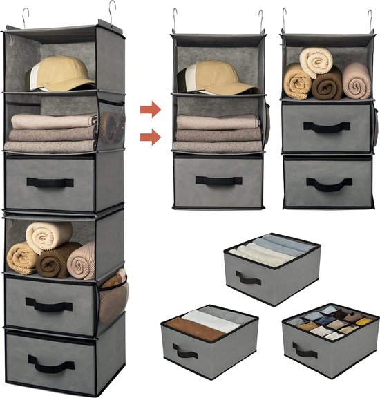 Opvouwbare Hangtas, Hangende Opbergtas: Linnen Stof, Wandorganizer Met Metalen Frame 235 Cm X 10 Cm X 305 Cm Wandorganizer Hangend Voor Badkamer Kinderkamer 2