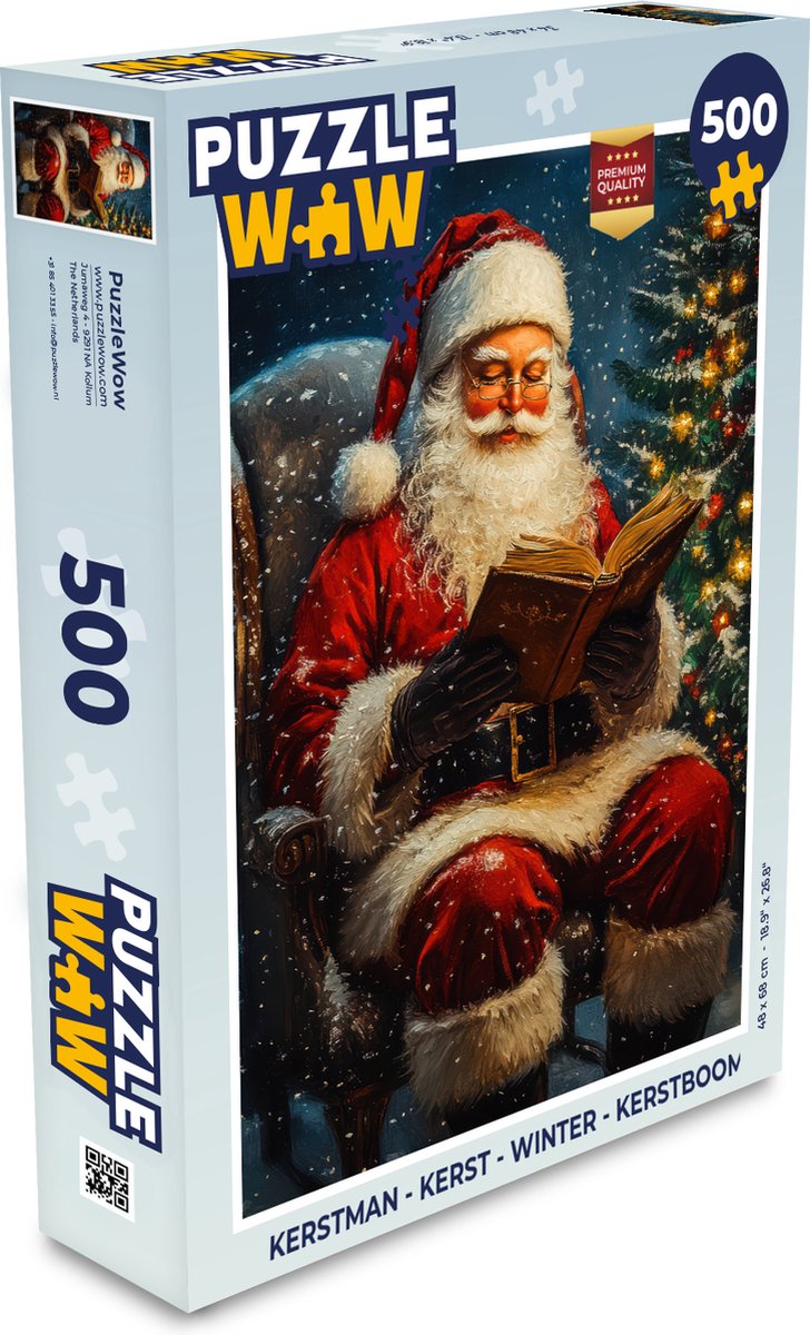 Puzzel Kerstman - Kerst - Winter - Kerstboom - Legpuzzel - Puzzel 500 stukjes - Kerst - Cadeau - Kerstcadeau voor mannen, vrouwen en kinderen