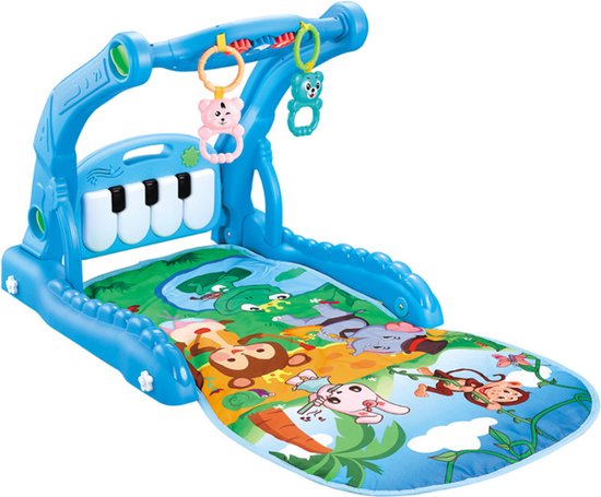 Foto: Luvion babygym seaside met baby speelmat baby gym met sensorisch speelgoed