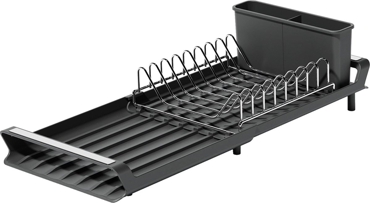 Goedkoopste Vostara - Droogrek - Afdruiprek Met Lekbak - Afwasrek - Afdruiprekken - Druiprek - Afwas Druiprek - Afwasdroogrek - Afwas Droogrek Met Lekbak - Afwas Droog Rek - Keuken - Opvouwbaar - Inklapbaar - Zwart