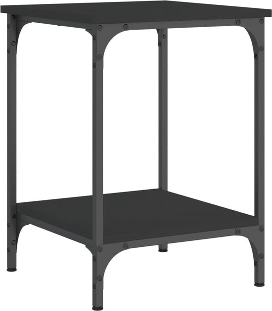 Salontafel 100x49x40 cm bewerkt hout zwart
