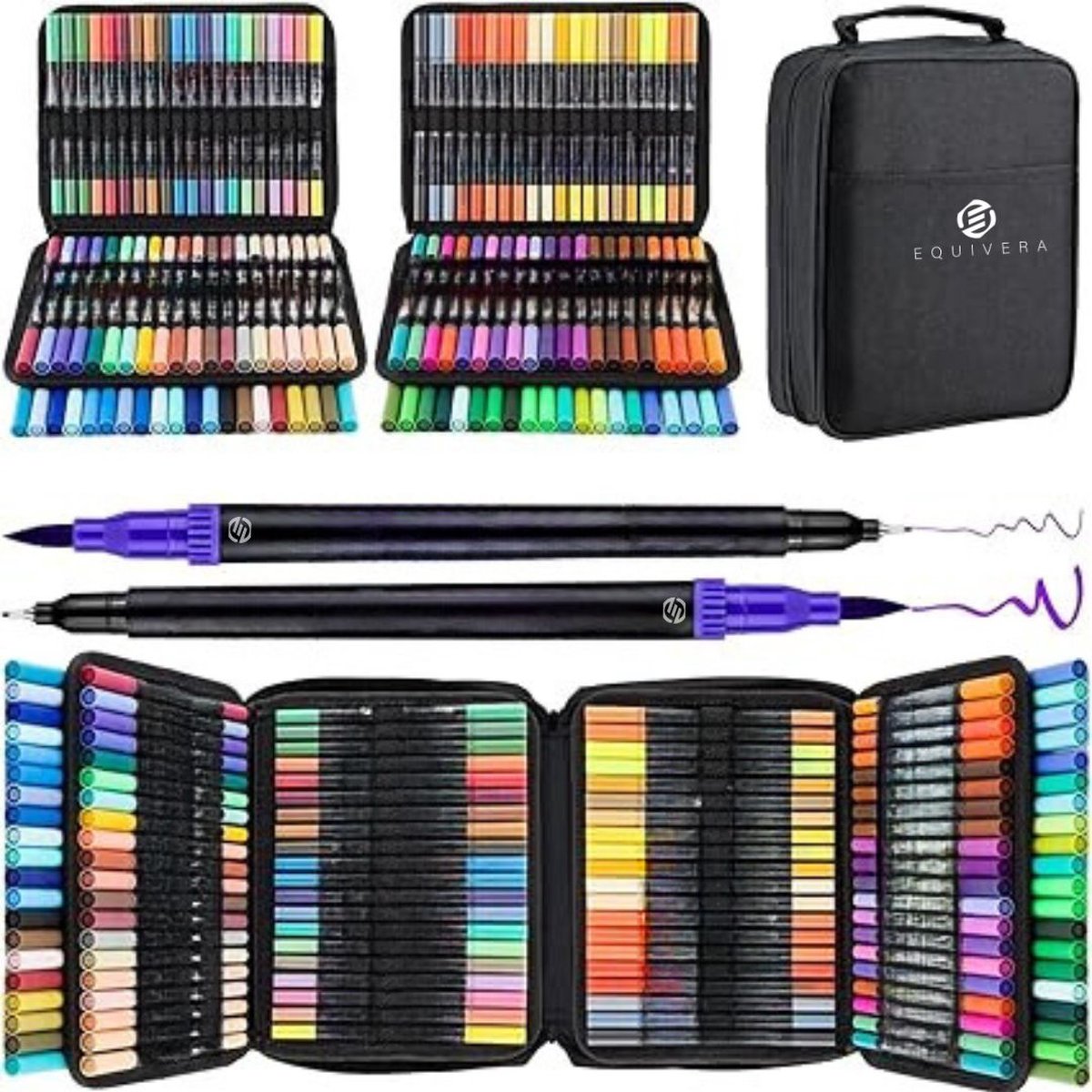 Equivera Alcohol Markers - Alcohol Markers - Markeerstiften - Professionele Markeerstiften Set - Markeerstiften Set